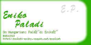 eniko paladi business card